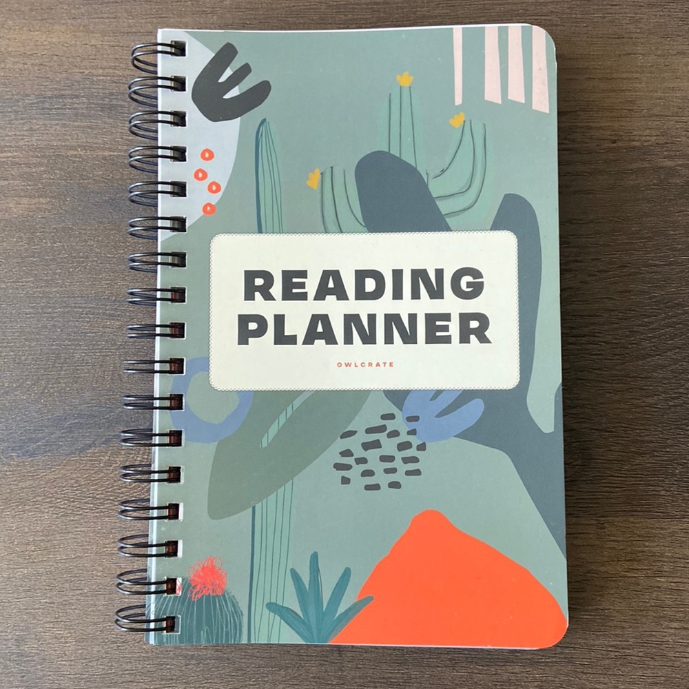 OwlCrate and Neil Gaimen Reading Book Planner with Review, TBR, Monthly Pages